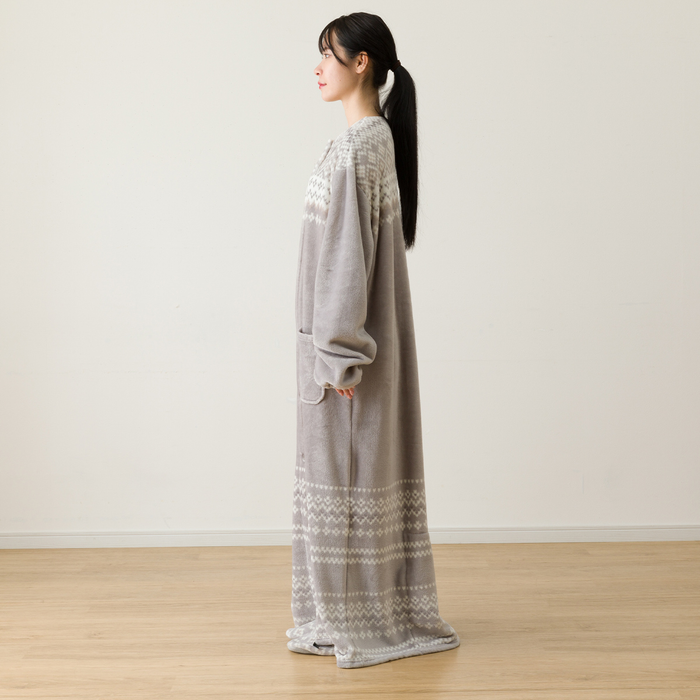 니토리 N-웜 라운드 롱 가운 (M)