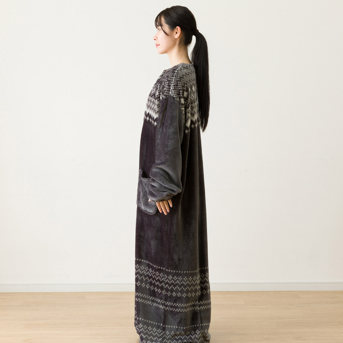 니토리 N-웜 라운드 롱 가운 (L)