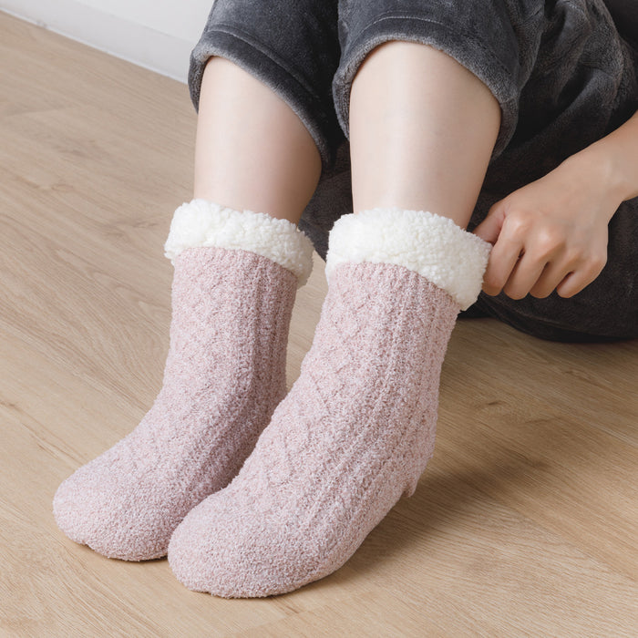 니토리 N-웜 보아 수면양말 M (4컬러)