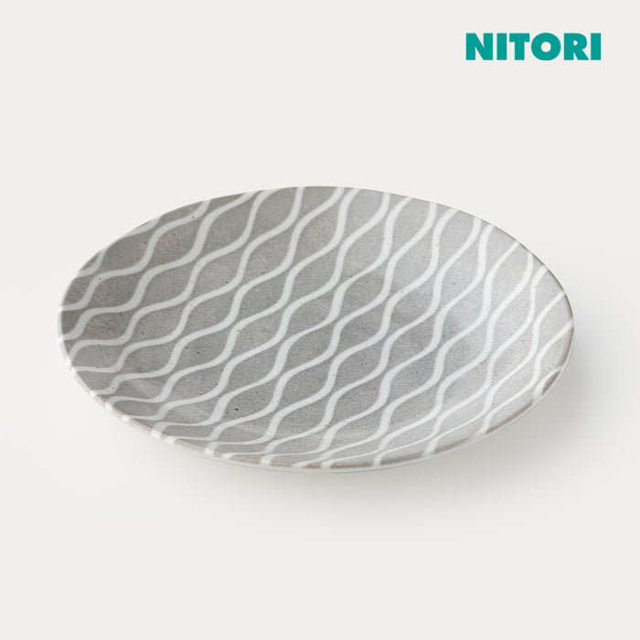 니토리 초경량 카루에클레 타테와쿠 원형 접시(L)