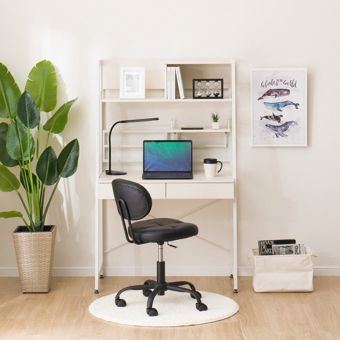 Space saving desk deals chair