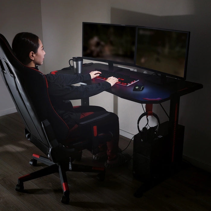 GAMINGDESK GM001 118 BK/RE