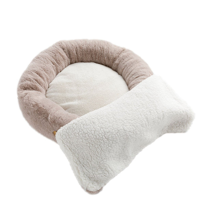 반려동물 침대 담요 포함 RB23KR 원형 M