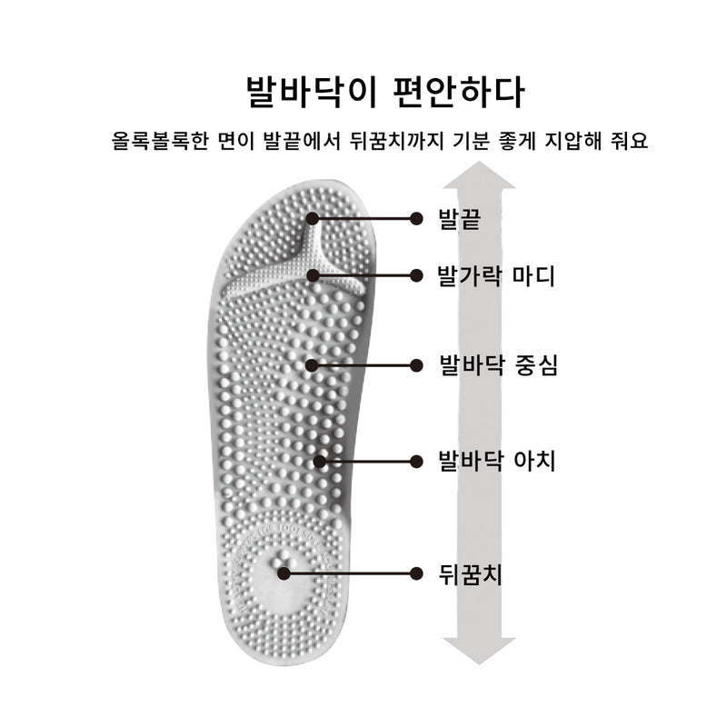 니토리 지압 슬리퍼 스트라이프 (M,L)