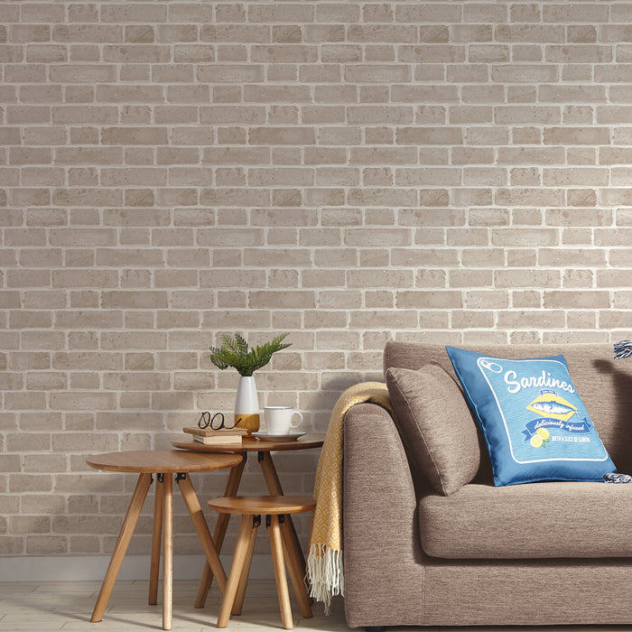 니토리 스티커벽지 벽돌