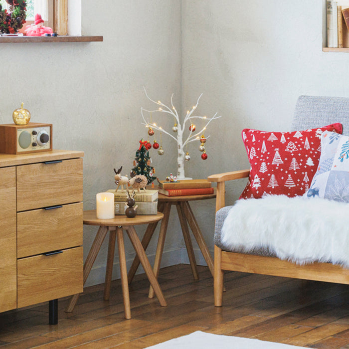 니토리 크리스마스 테이블 트리 LED 자작나무