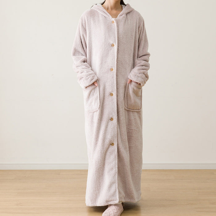 니토리 N-SP웜 롱 후드가운 (M)