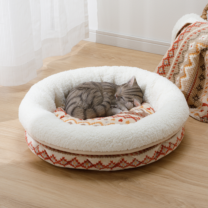 니토리 N-웜 반려동물 원형 침대(High) (M)