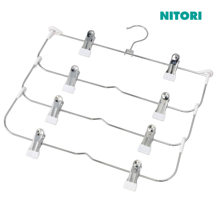 니토리 논슬립 4단 집게 바지걸이 라미