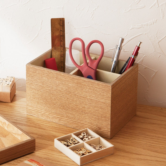 안경&리모컨 스탠드 내추럴 우드