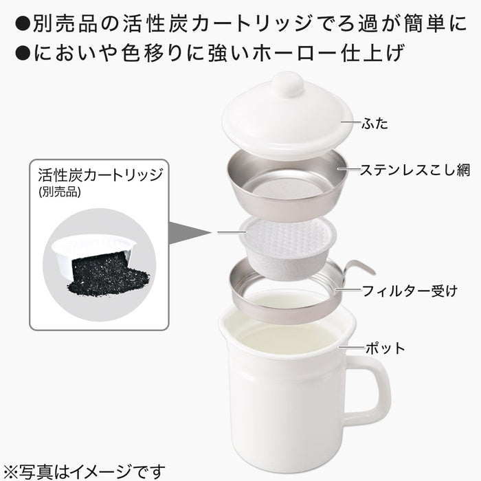 법랑 오일 포트 1.1L