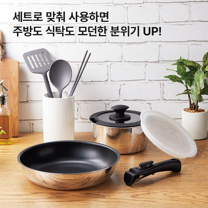 니토리 경량 프라이팬 TORERU2 5p 탈부착 세트