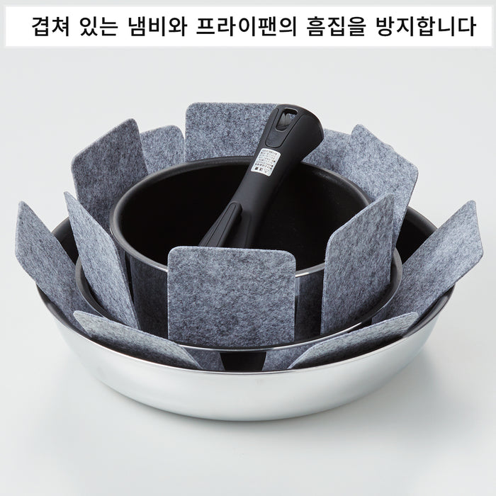 니토리 냄비・프라이팬 보호 매트 4P 세트