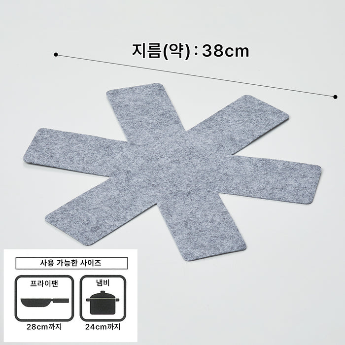 니토리 냄비・프라이팬 보호 매트 4P 세트