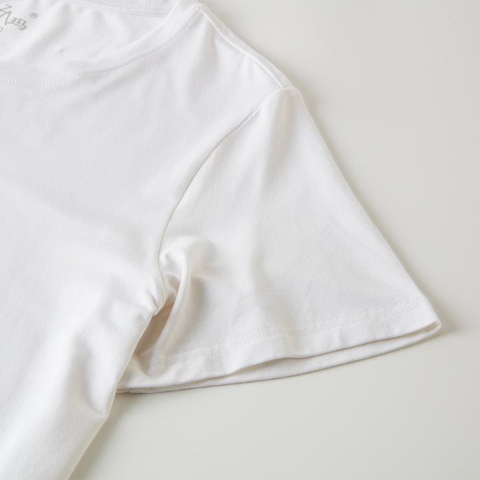 여성 모달 코튼 U넥 반팔 티셔츠